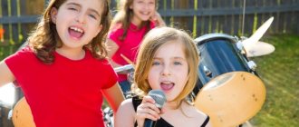 Диагностика музыкальных способностей детей - девочки поют