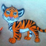 how to draw a tiger with a pencil step by step for children 3