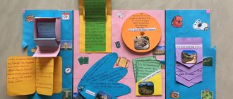 How to make a lapbook with your own hands step by step from felt, cardboard, folder