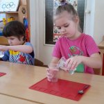 Experiments with water in kindergarten