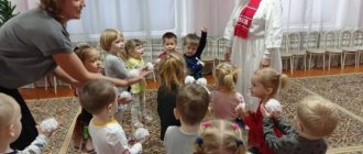 Physical education scenario “Games with a snowman” with young children