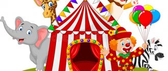 Забавные цирковые конкурсы для детей